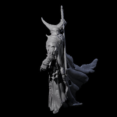Sinister Graveknight C Miniature for Dungeons and Dragons, Pathfinder or other TTRPGs