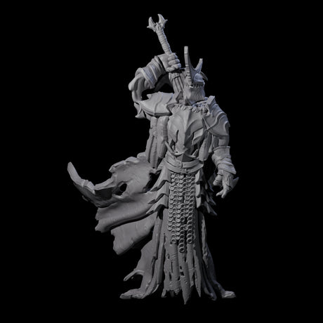 Sinister Graveknight C Miniature for Dungeons and Dragons, Pathfinder or other TTRPGs