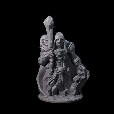 Sinister Human Necromancer Miniature for Dungeons and Dragons, Pathfinder or other TTRPGs