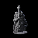 Sinister Human Necromancer Miniature for Dungeons and Dragons, Pathfinder or other TTRPGs