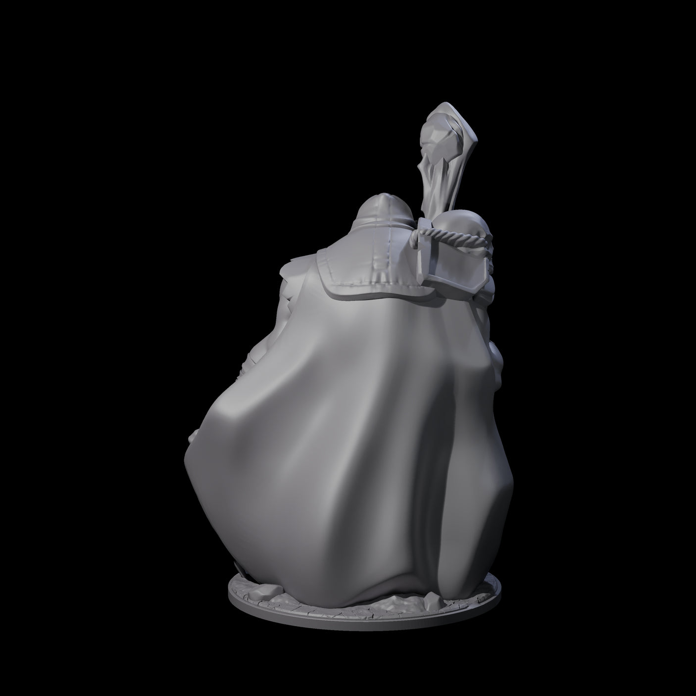 Sinister Human Necromancer Miniature for Dungeons and Dragons, Pathfinder or other TTRPGs