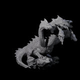 Sinister Hydra Miniature for Dungeons and Dragons, Pathfinder or other TTRPGs