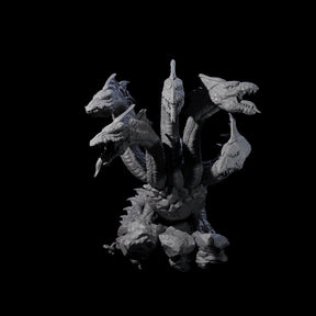 Sinister Hydra Miniature for Dungeons and Dragons, Pathfinder or other TTRPGs