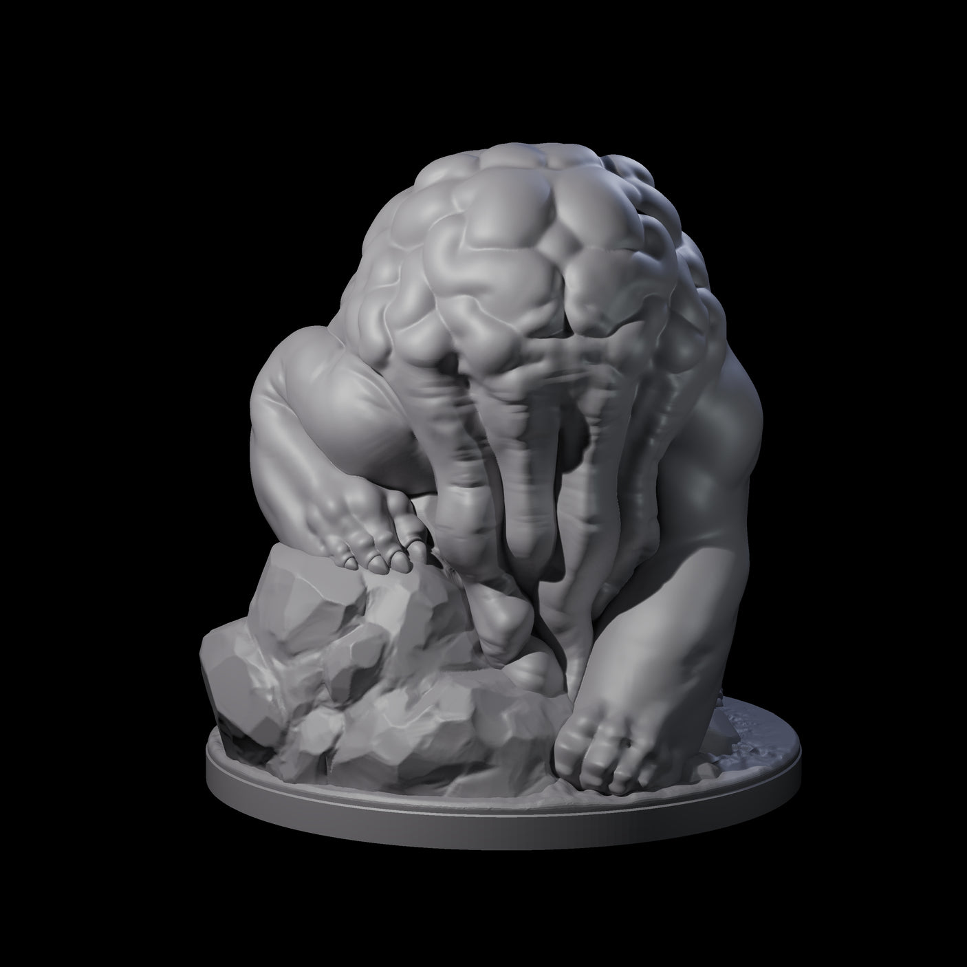 Sinister Plodding Intellect Devourer C Miniature for Dungeons and Dragons, Pathfinder or other TTRPGs