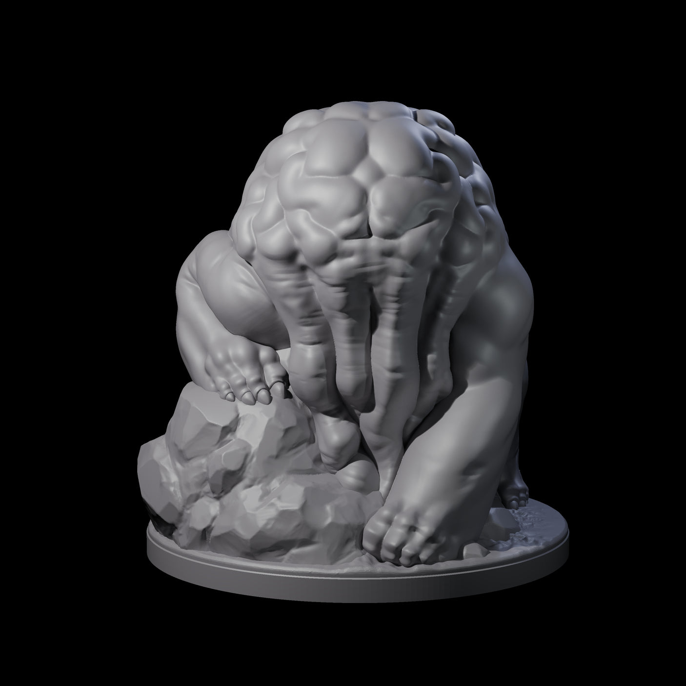 Sinister Plodding Intellect Devourer C Miniature for Dungeons and Dragons, Pathfinder or other TTRPGs
