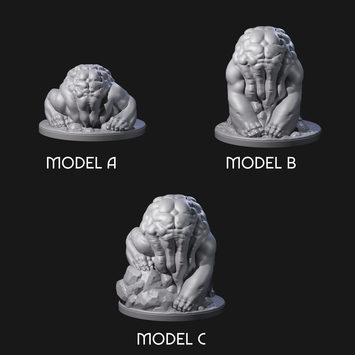 Sinister Plodding Intellect Devourers Miniature for Dungeons and Dragons, Pathfinder or other TTRPGs