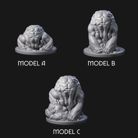 Sinister Plodding Intellect Devourers Miniature for Dungeons and Dragons, Pathfinder or other TTRPGs
