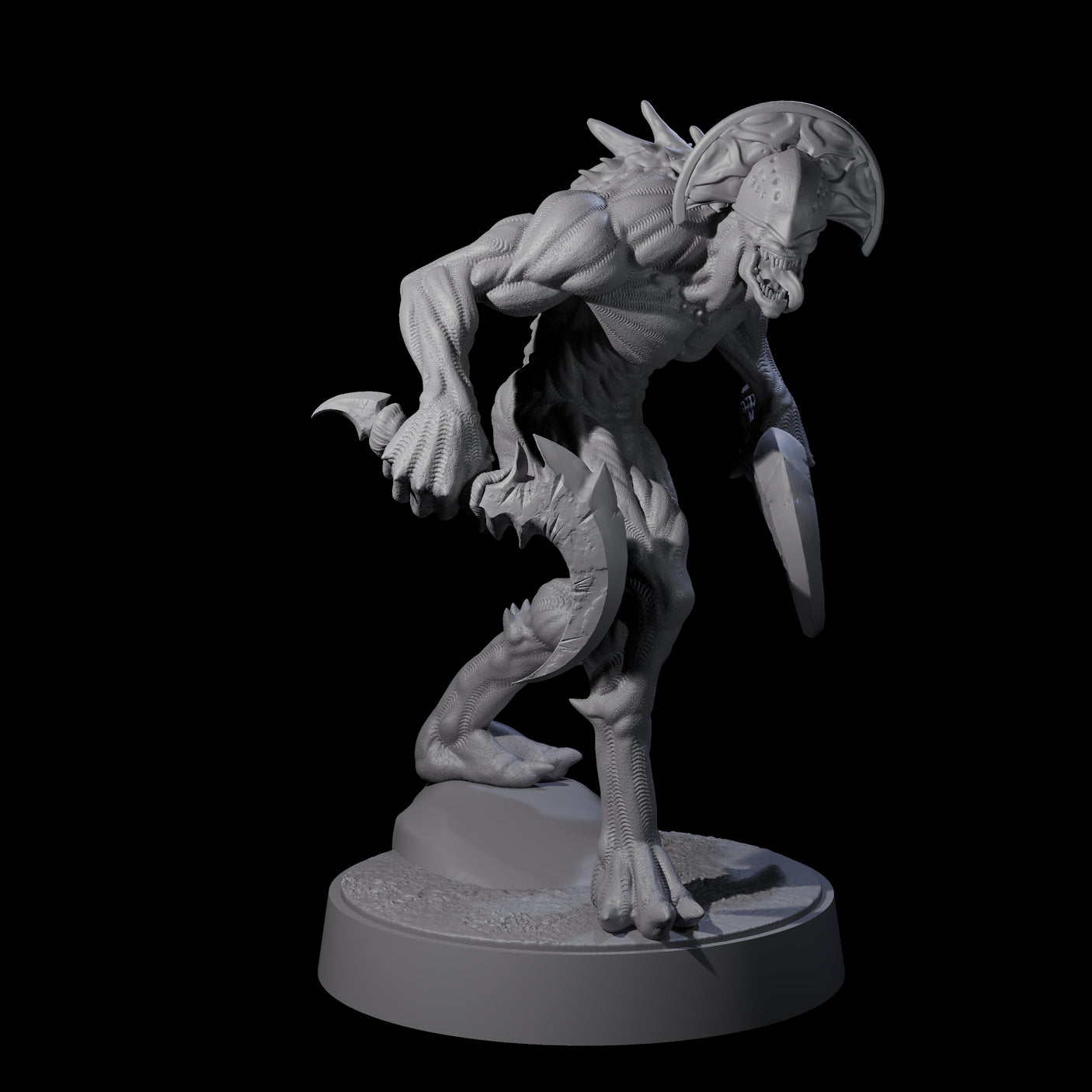 Sinuous Babau A Miniature for Dungeons and Dragons, Pathfinder or other TTRPGs