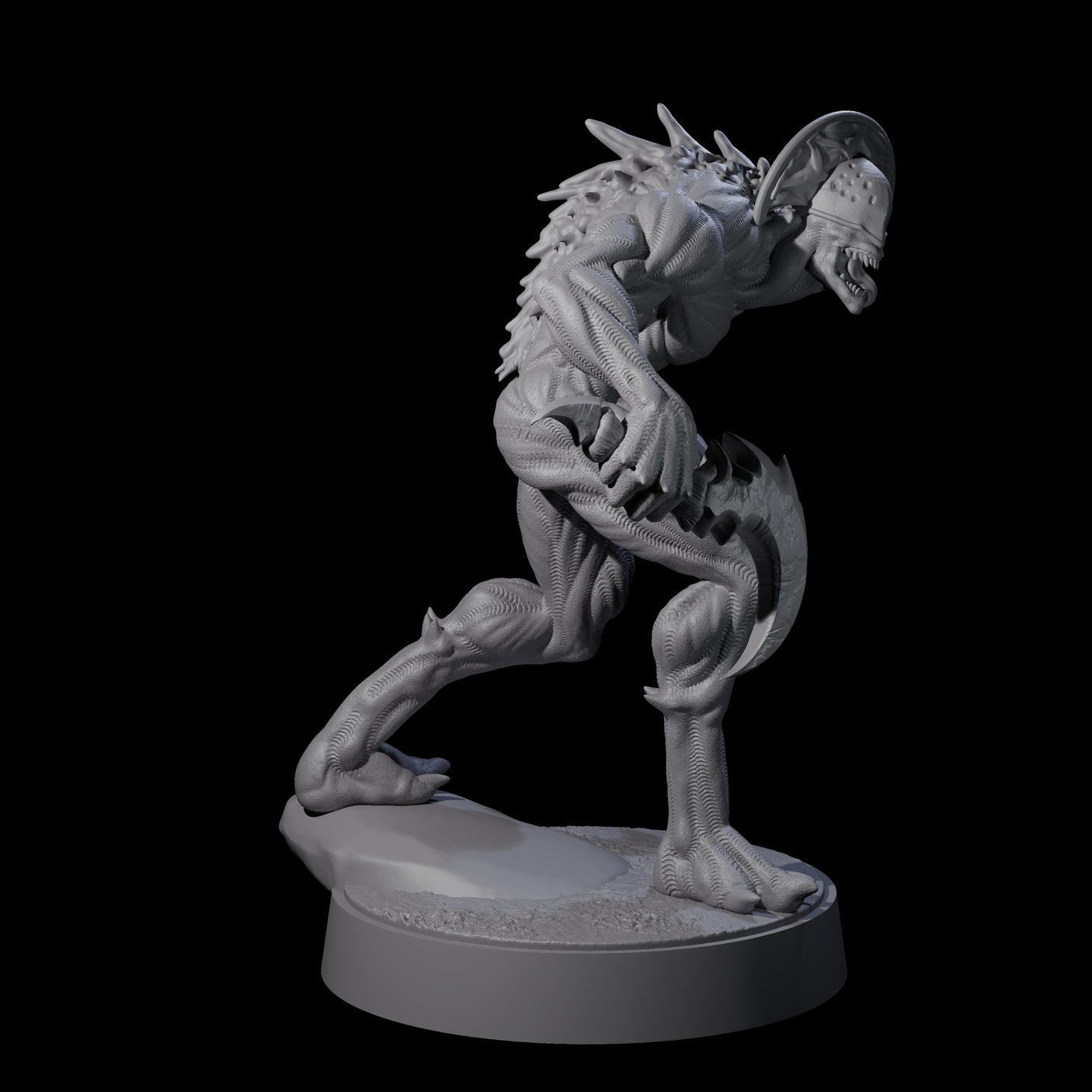 Sinuous Babau A Miniature for Dungeons and Dragons, Pathfinder or other TTRPGs