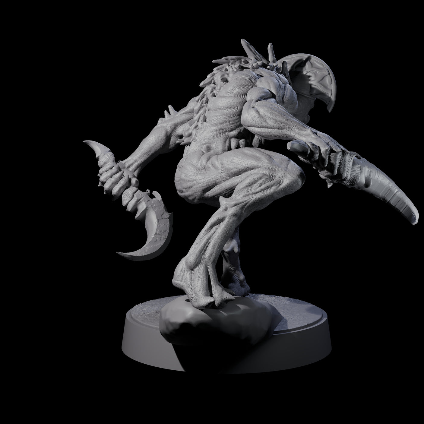 Sinuous Babau C Miniature for Dungeons and Dragons, Pathfinder or other TTRPGs