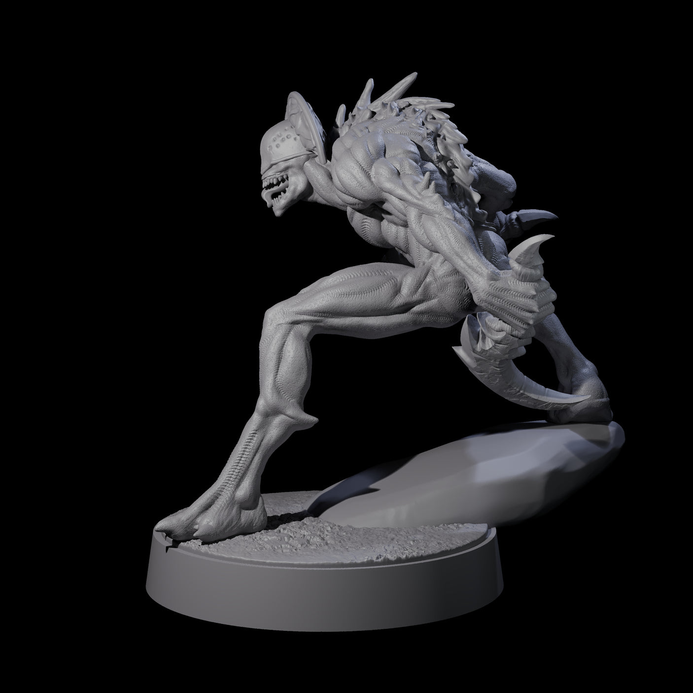 Sinuous Babau C Miniature for Dungeons and Dragons, Pathfinder or other TTRPGs