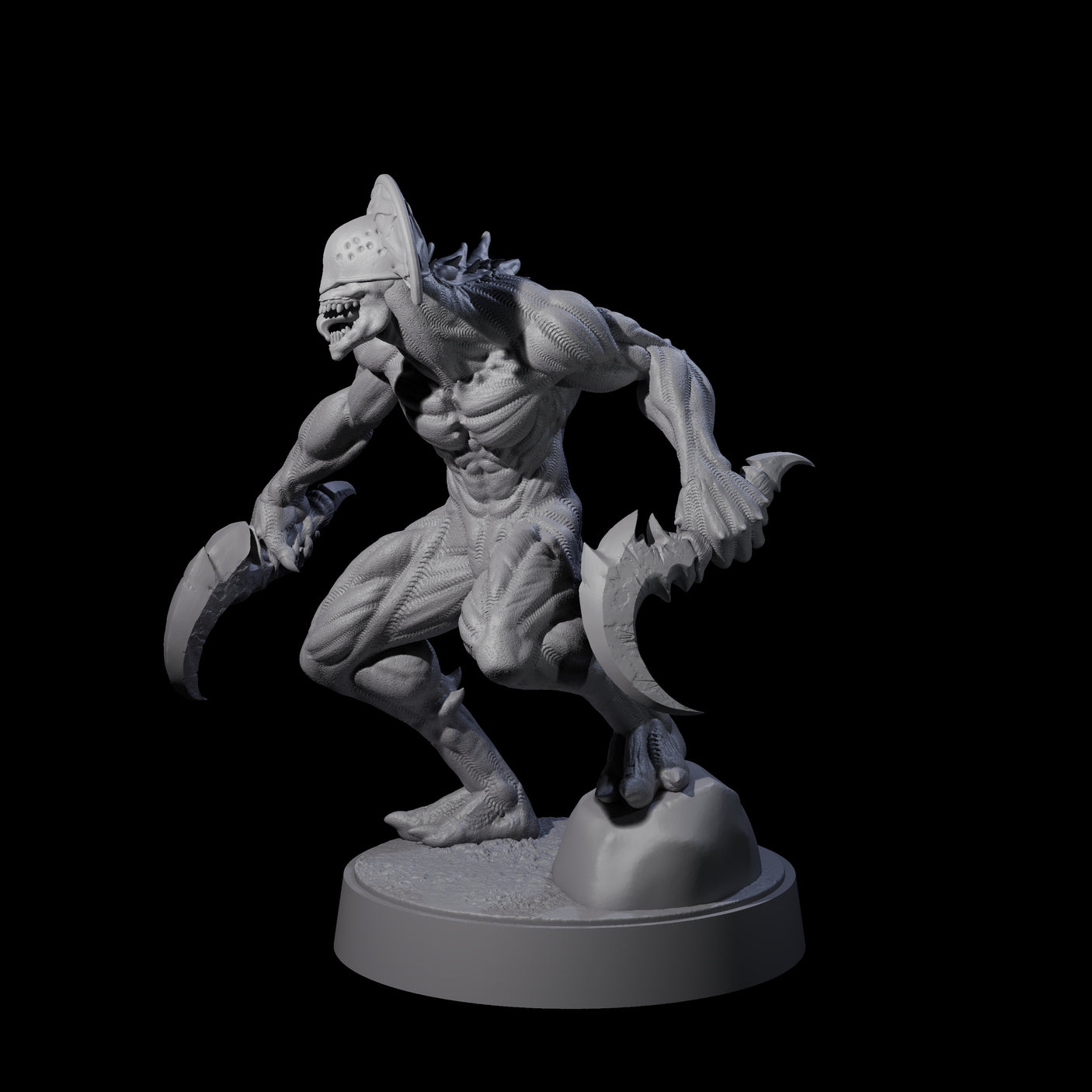Sinuous Babau D Miniature for Dungeons and Dragons, Pathfinder or other TTRPGs