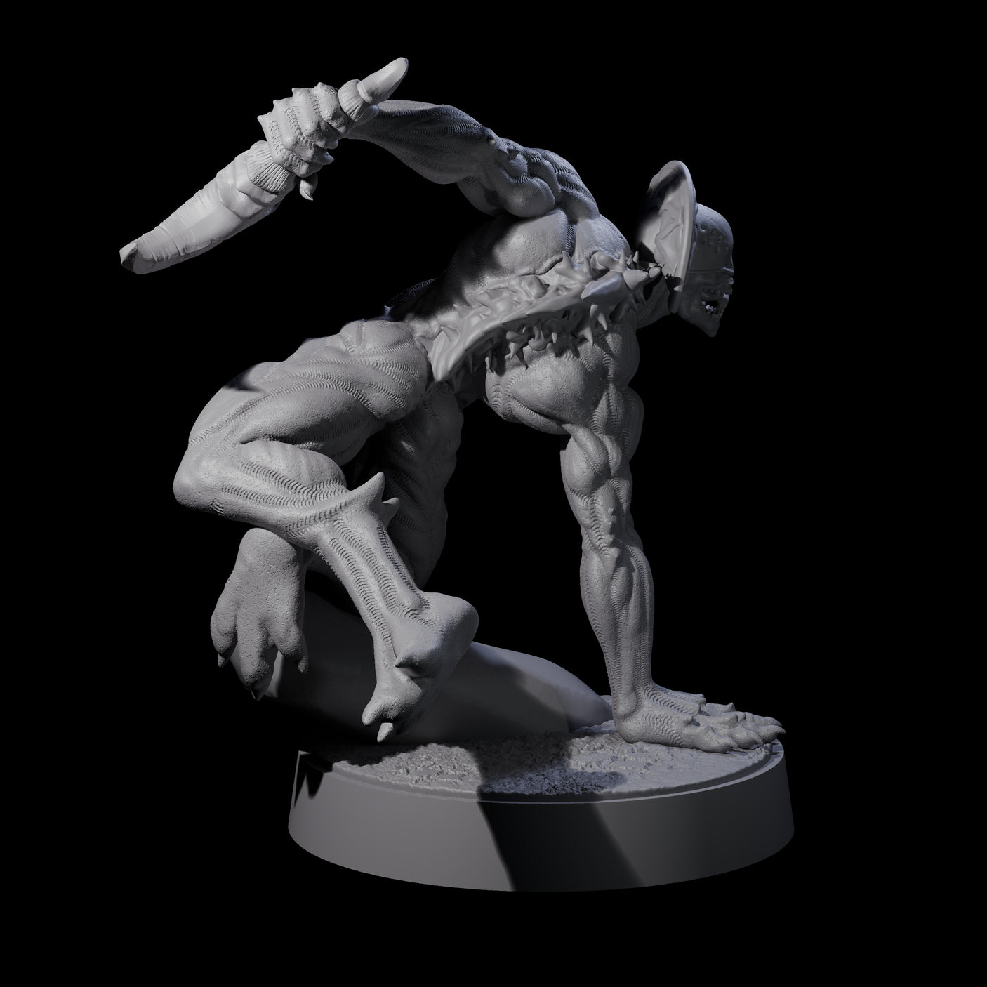 Sinuous Babau E Miniature for Dungeons and Dragons, Pathfinder or other TTRPGs