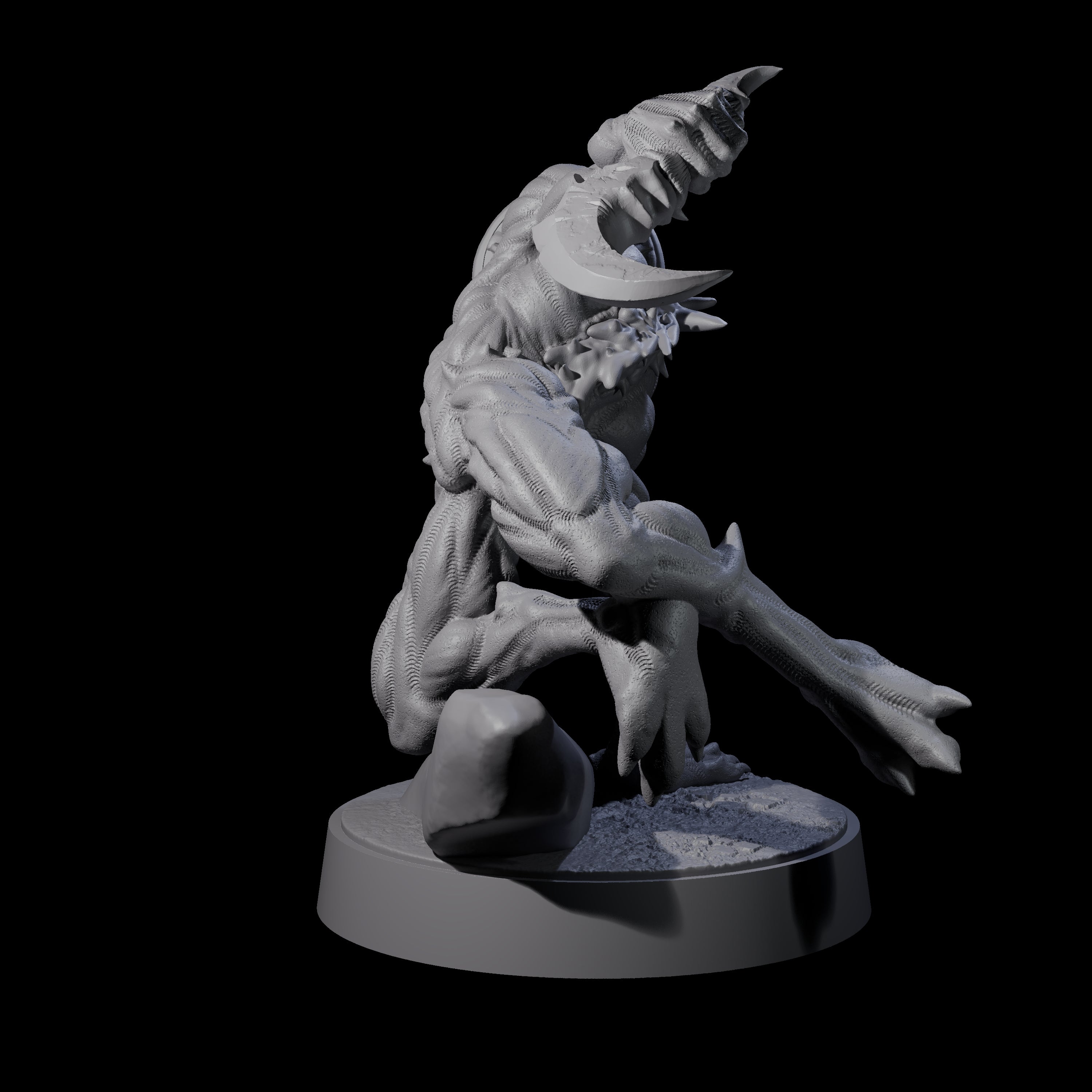 Sinuous Babau E Miniature for Dungeons and Dragons, Pathfinder or other TTRPGs