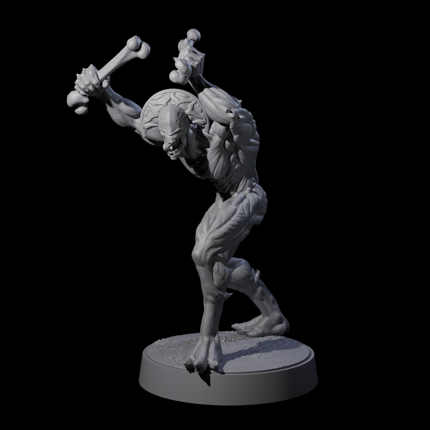 Sinuous Babau F Miniature for Dungeons and Dragons, Pathfinder or other TTRPGs