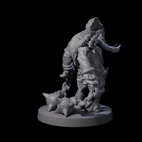 Sinuous Loxodon Gladiator A Miniature for Dungeons and Dragons, Pathfinder or other TTRPGs