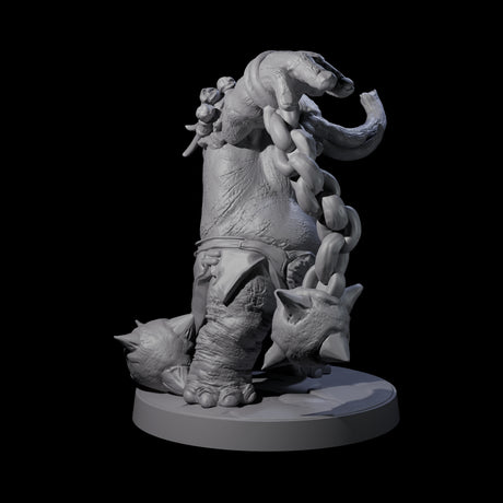 Sinuous Loxodon Gladiator C Miniature for Dungeons and Dragons, Pathfinder or other TTRPGs