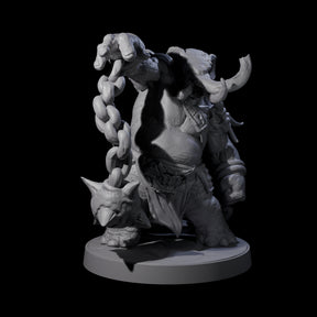 Sinuous Loxodon Gladiator C Miniature for Dungeons and Dragons, Pathfinder or other TTRPGs