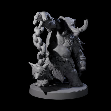 Sinuous Loxodon Gladiator C Miniature for Dungeons and Dragons, Pathfinder or other TTRPGs
