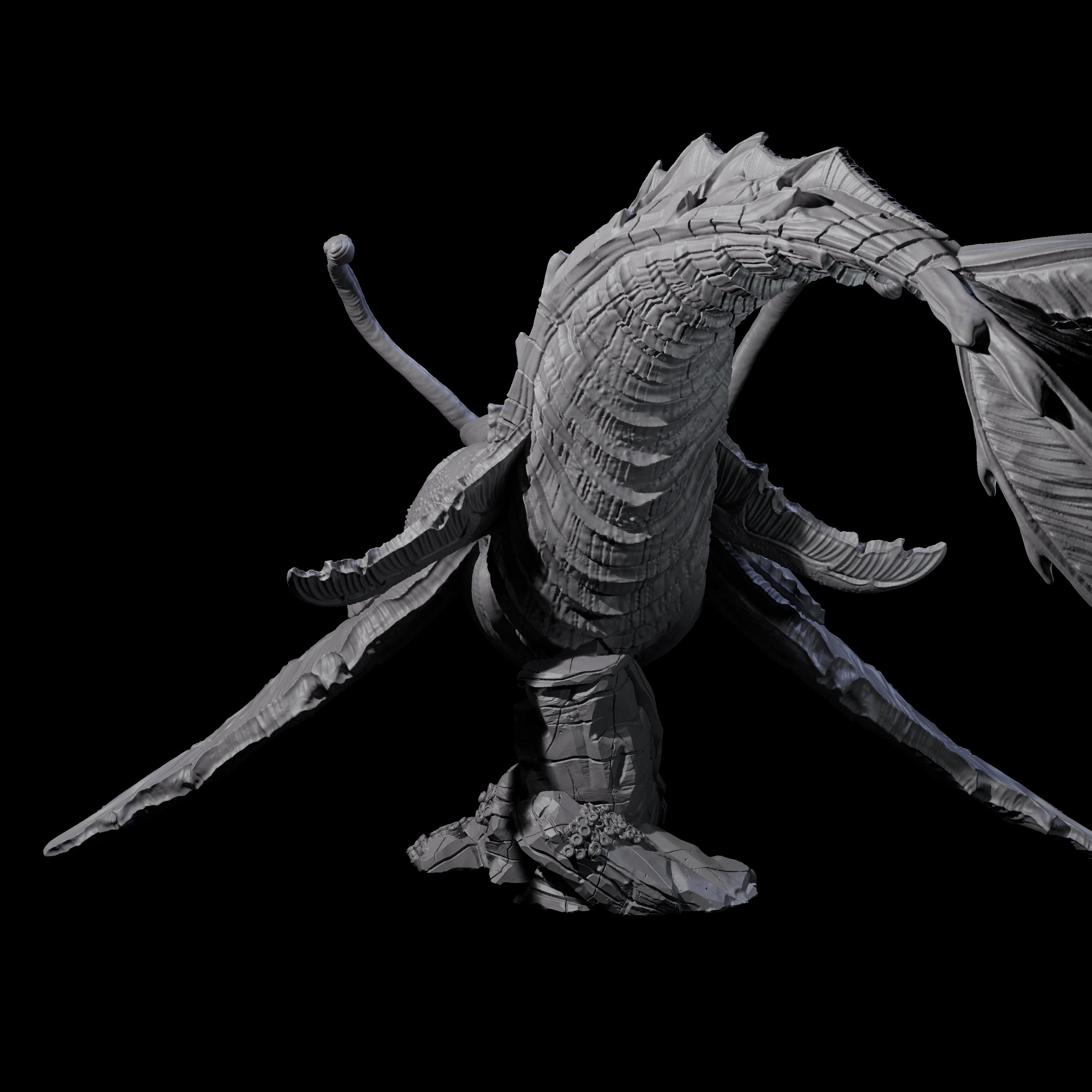 Sinuous Zaratan Tidehunter Miniature for Dungeons and Dragons, Pathfinder or other TTRPGs