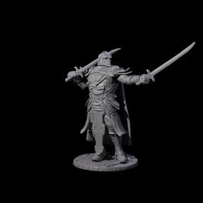 Sir Balyn - Duel Sword Fighter Miniature for Dungeons and Dragons, Pathfinder or other TTRPGs