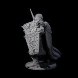 Sir Percival - Sword and Board Fighter Miniature for Dungeons and Dragons, Pathfinder or other TTRPGs