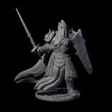 Sir Percival - Sword and Board Fighter Miniature for Dungeons and Dragons, Pathfinder or other TTRPGs