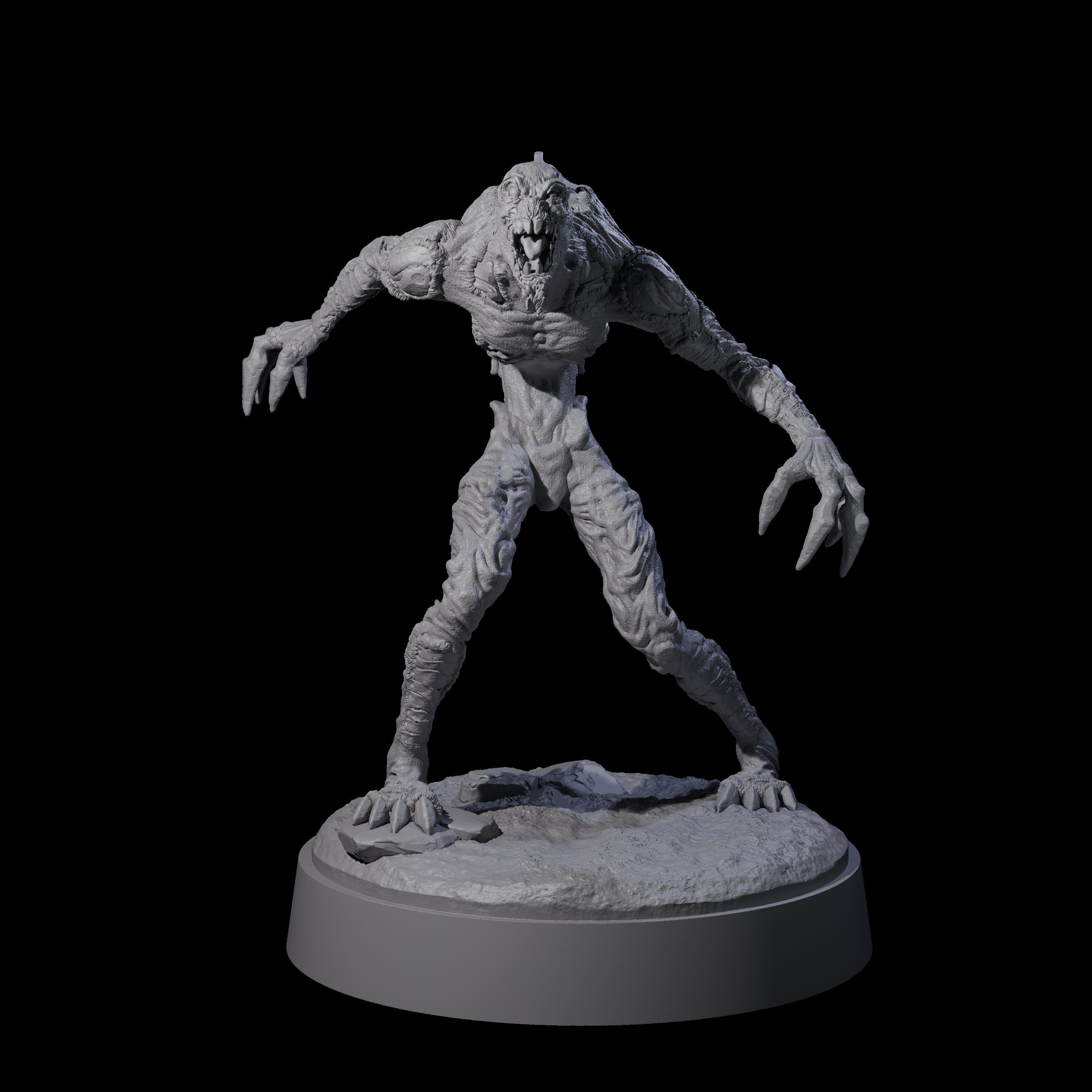 Six Angry Meenlocks Miniature for Dungeons and Dragons, Pathfinder or other TTRPGs