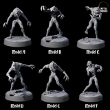 Six Angry Meenlocks Miniature for Dungeons and Dragons, Pathfinder or other TTRPGs