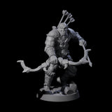 Six Bald Orcs Miniature for Dungeons and Dragons, Pathfinder or other TTRPGs
