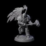 Six Celestial Foot Soliders Miniature for Dungeons and Dragons, Pathfinder or other TTRPGs