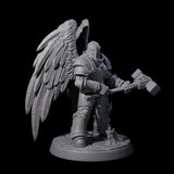Six Celestial Foot Soliders Miniature for Dungeons and Dragons, Pathfinder or other TTRPGs