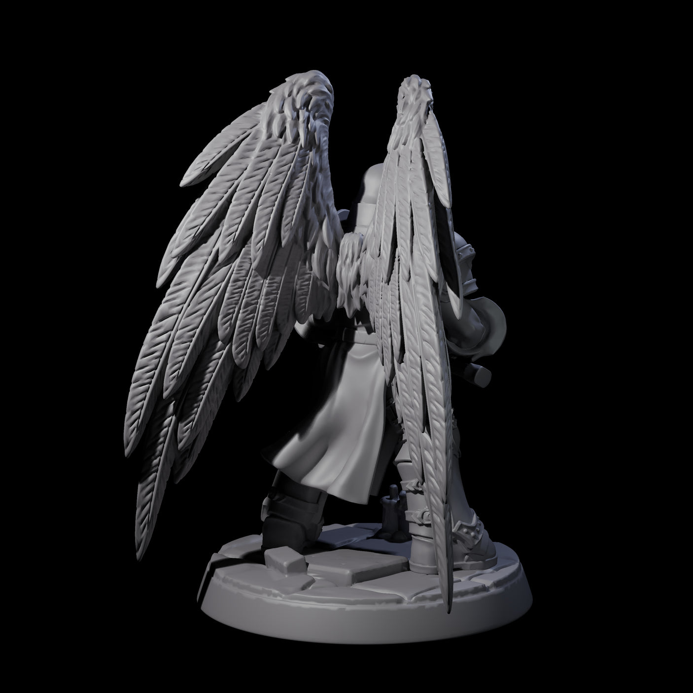 Six Celestial Foot Soliders Miniature for Dungeons and Dragons, Pathfinder or other TTRPGs