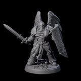 Six Celestial Foot Soliders Miniature for Dungeons and Dragons, Pathfinder or other TTRPGs