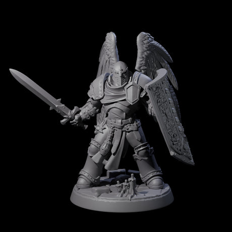 Six Celestial Foot Soliders Miniature for Dungeons and Dragons, Pathfinder or other TTRPGs