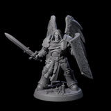 Six Celestial Foot Soliders Miniature for Dungeons and Dragons, Pathfinder or other TTRPGs