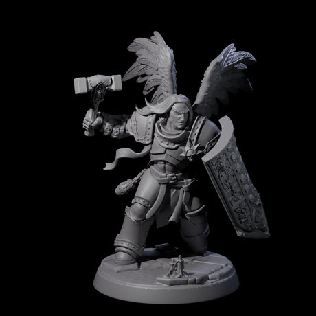 Six Celestial Foot Soliders Miniature for Dungeons and Dragons, Pathfinder or other TTRPGs