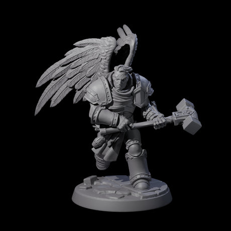 Six Celestial Foot Soliders Miniature for Dungeons and Dragons, Pathfinder or other TTRPGs