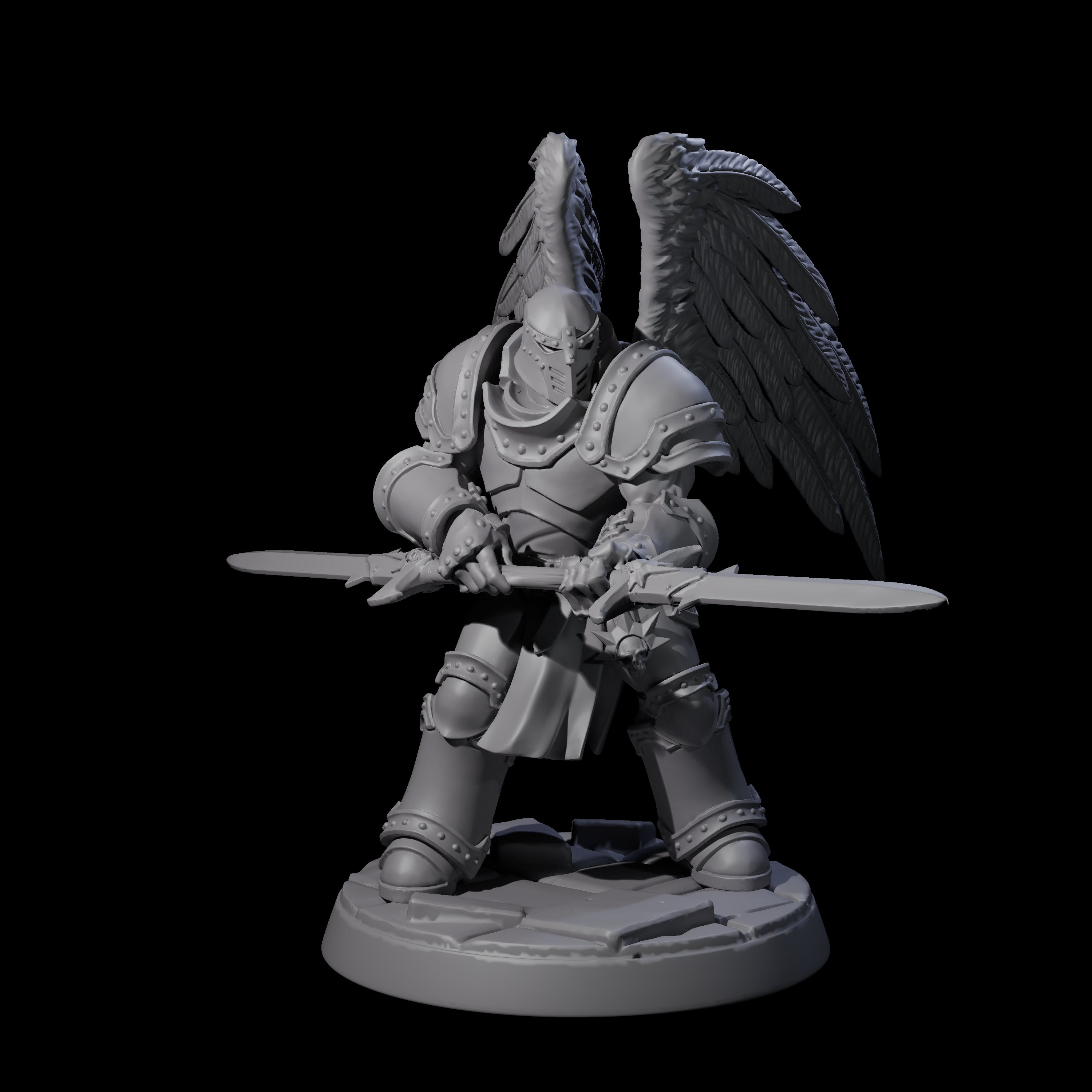 Six Celestial Foot Soliders Miniature for Dungeons and Dragons, Pathfinder or other TTRPGs