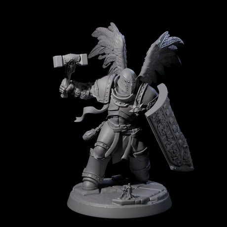 Six Celestial Foot Soliders Miniature for Dungeons and Dragons, Pathfinder or other TTRPGs