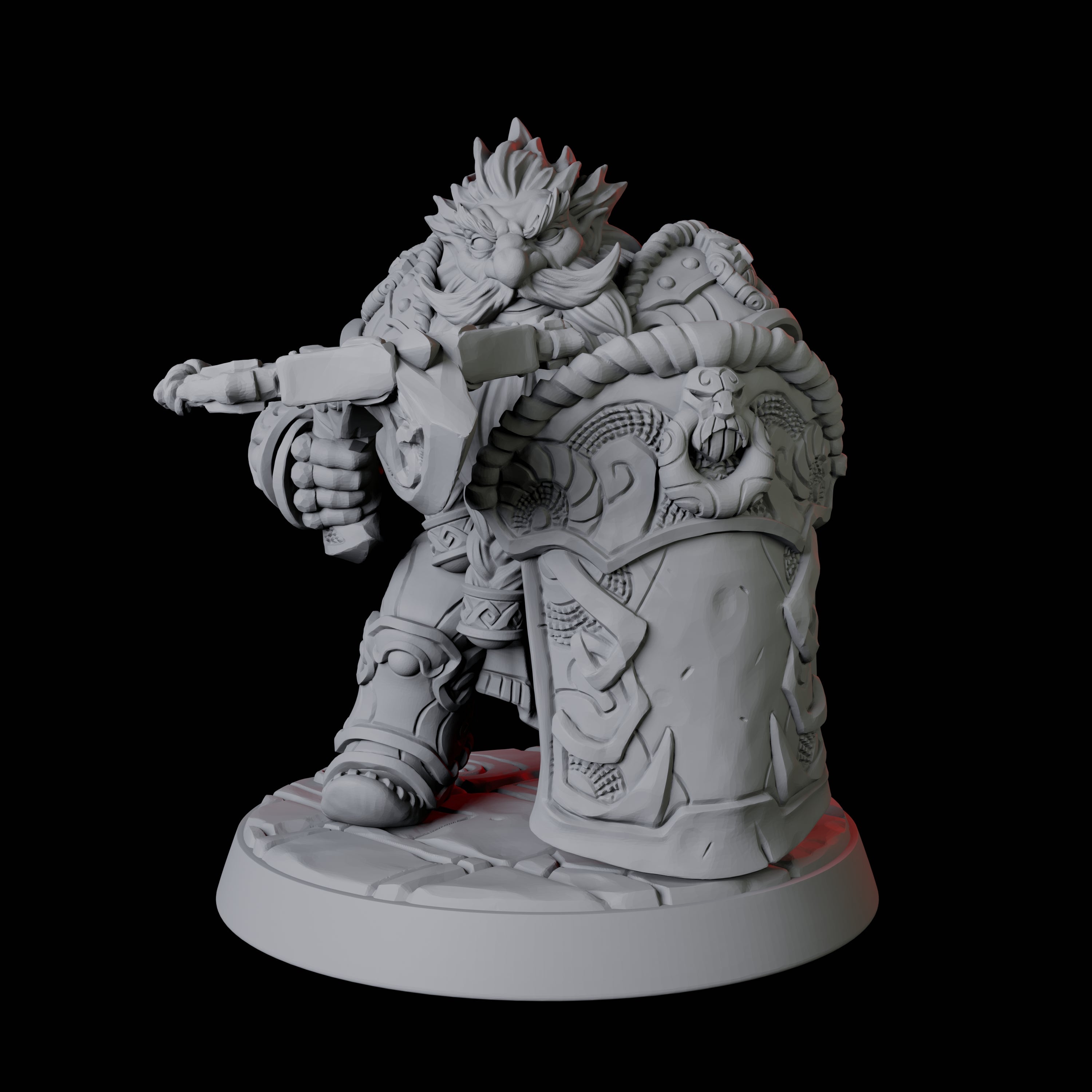 Six City Guard Dwarves Miniature for Dungeons and Dragons, Pathfinder or other TTRPGs