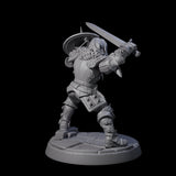 Six Clanking City Guard Miniature for Dungeons and Dragons, Pathfinder or other TTRPGs