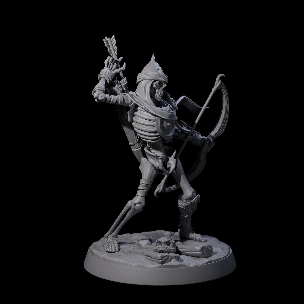 Six Clattering Skeletons Miniature for Dungeons and Dragons, Pathfinder or other TTRPGs