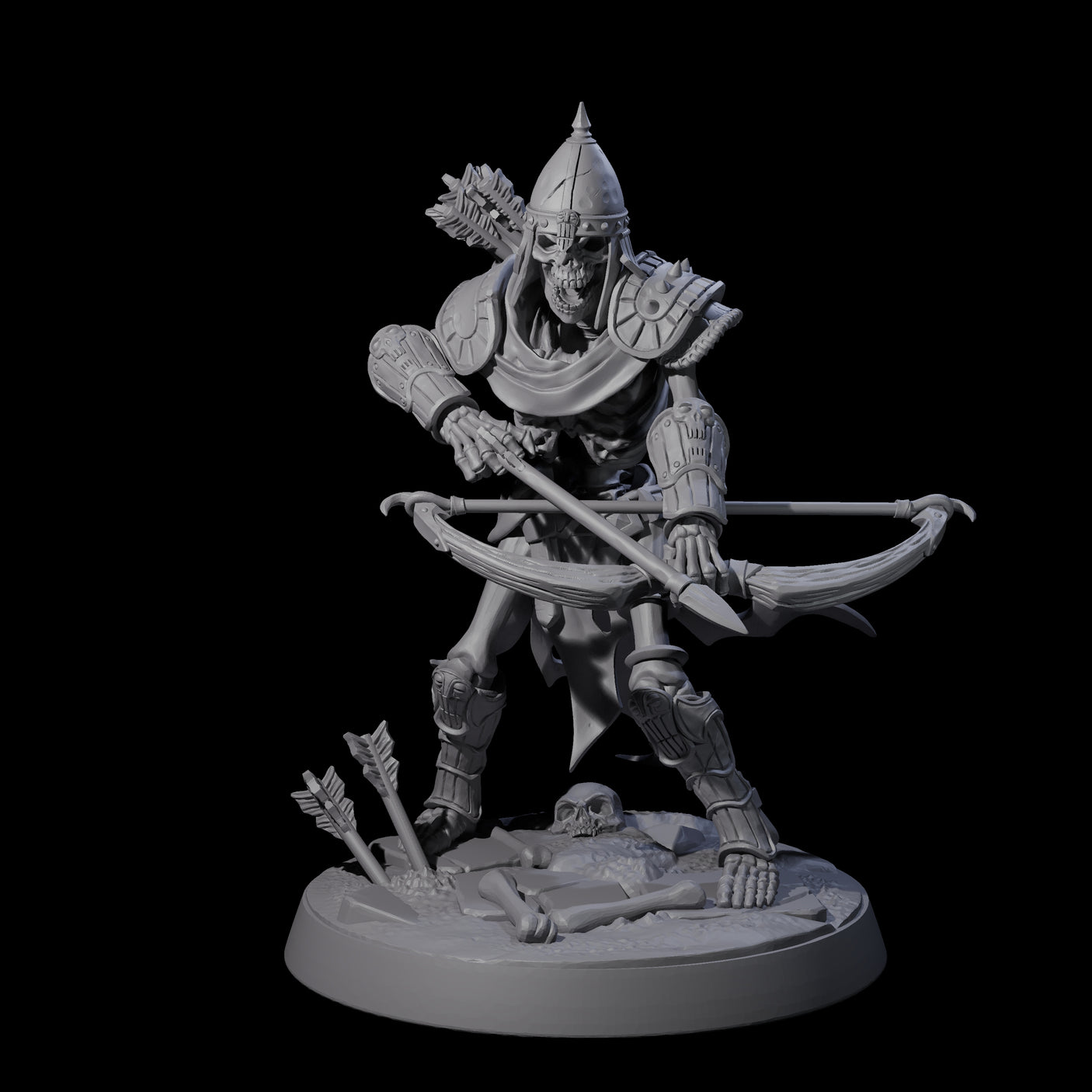 Six Clattering Skeletons Miniature for Dungeons and Dragons, Pathfinder or other TTRPGs