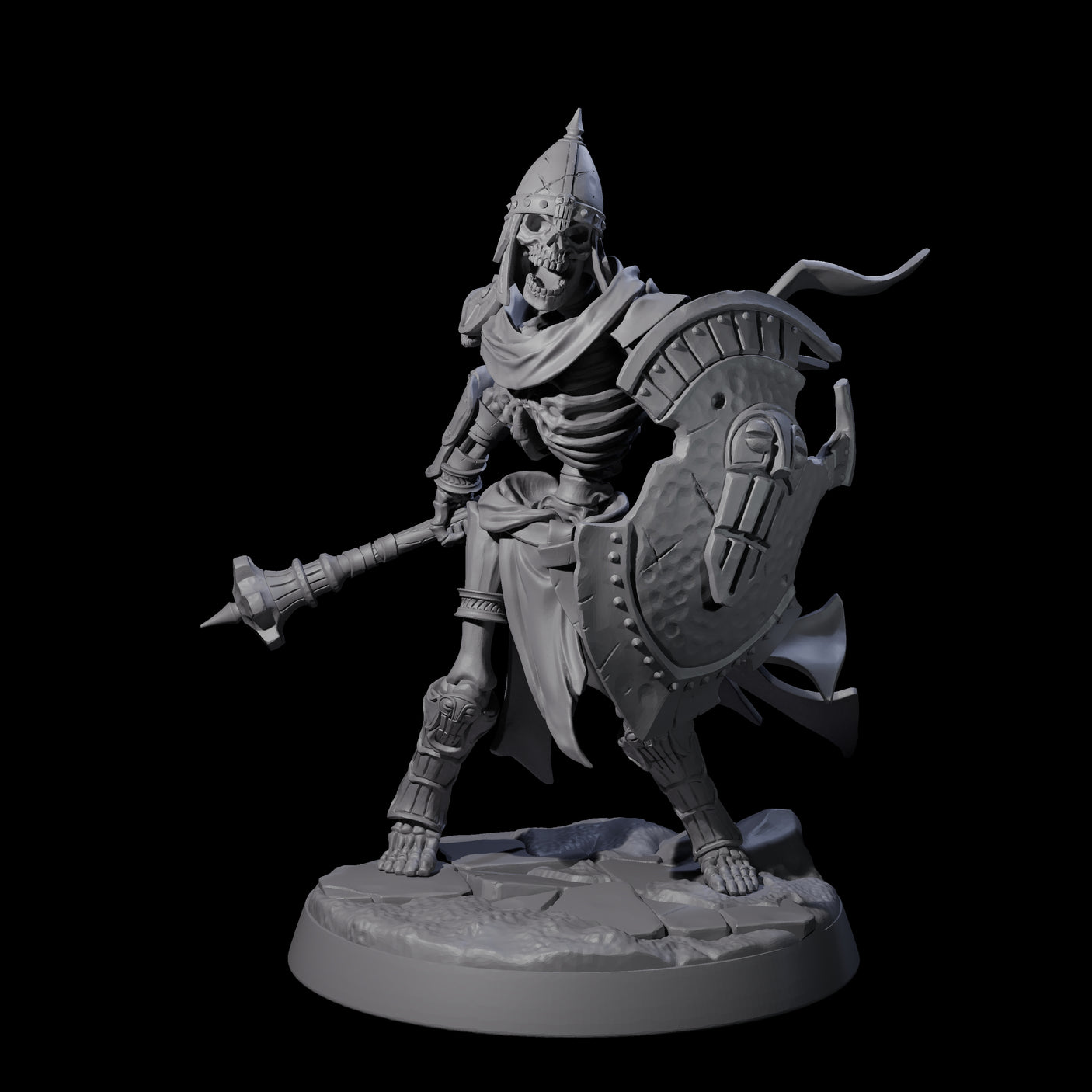 Six Clattering Skeletons Miniature for Dungeons and Dragons, Pathfinder or other TTRPGs
