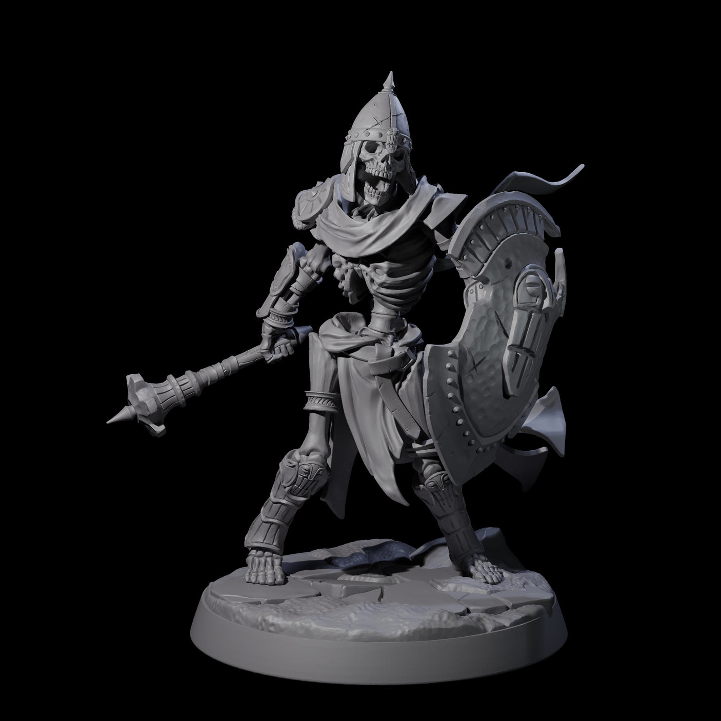 Six Clattering Skeletons Miniature for Dungeons and Dragons, Pathfinder or other TTRPGs
