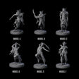 Six Cloaked Dark Elf Assassins Miniature for Dungeons and Dragons, Pathfinder or other TTRPGs