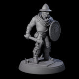 Six Cobbled Together Militia Miniature for Dungeons and Dragons, Pathfinder or other TTRPGs