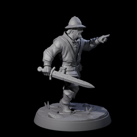Six Cobbled Together Militia Miniature for Dungeons and Dragons, Pathfinder or other TTRPGs