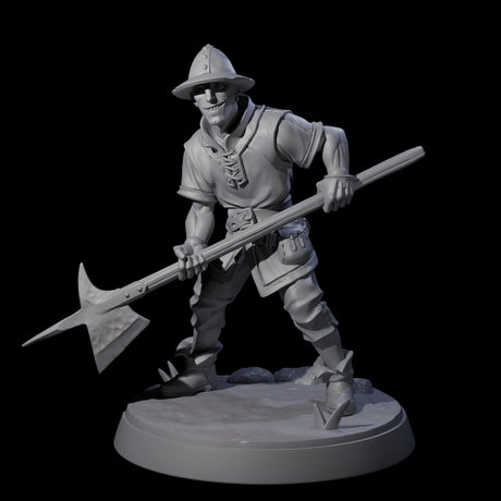 Six Cobbled Together Militia Miniature for Dungeons and Dragons, Pathfinder or other TTRPGs